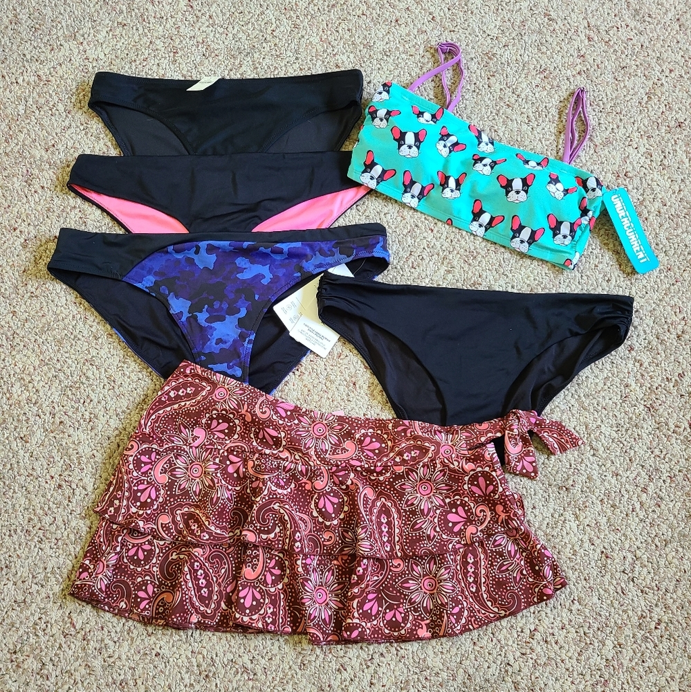 6pc Assorted Swim Bikini Lot Size Lg